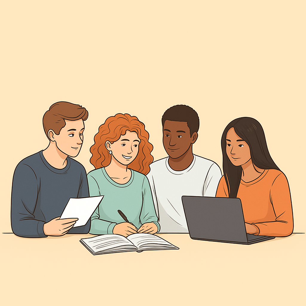 Students learning